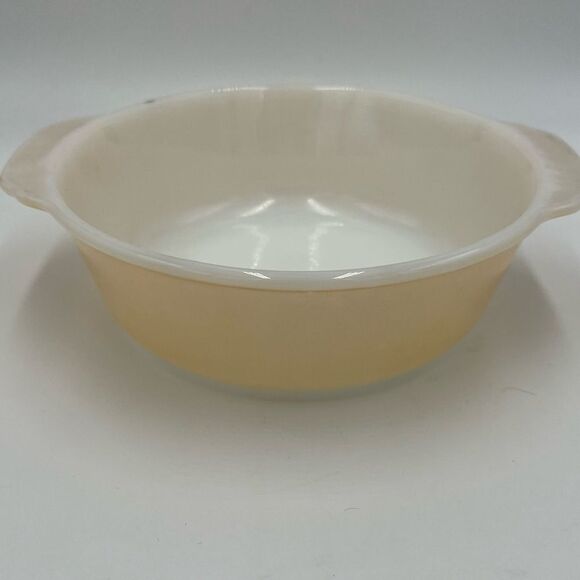 Vintage TM Reg Fire King Casserole Dish Peach Luster 2 qt - Picture 1 of 8